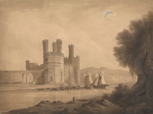 Caernarvon (slot) Eagle Tower af Isaac Weld