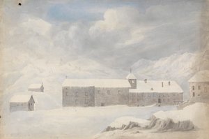 Kloster, St. Bernard-bjerget (Schweiz)