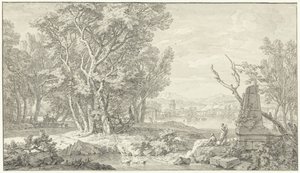 Arkadisk landskab af Isaac de Moucheron