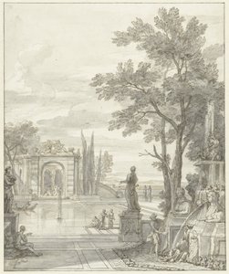 Parkudsigt af Isaac de Moucheron