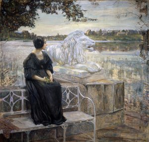 Portræt af Kunstnerens Hustru. Maleri af Isaak Izrailevich Brodsky (Brodsky) (1884-1939), olie på lærred, 205 x 203,5 cm af Isaak Israilevich Brodsky