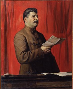 Portræt af Stalin af Isaak Israilevich Brodsky