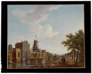 Catharijnepoort i Utrecht af Isaak Ouwater