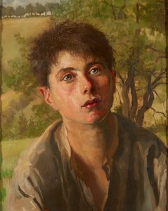 The Young Shepherd Boy (olie på lærred)