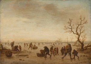 Skaters on the Ice, ca. 1642-45 (olie på egetræ)