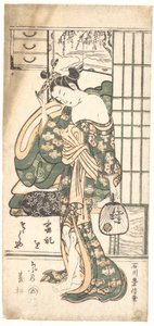 Sommervidje i brisen af Ishikawa Toyonobu