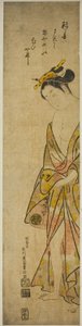 Ung kvinde efter et bad af Ishikawa Toyonobu