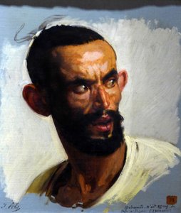 Head of Kabyle, ca. 1860 (olie på lærred)