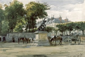 Pariserkommunen: Versailles-hæren i Tuilerierne, ca. 1871 (akvarel) af Isidore Pils