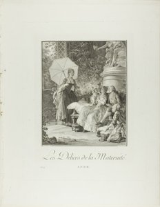 The Delights of Motherhood, fra Monument du Costume Physique et Moral de la fin du Dix-huitième siècle af Isidore Stanislas Helman