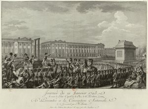 Henrettelsen af Ludvig XVI på Place de la Revolution den 21. januar 1793, 1794