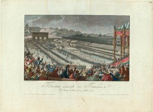 Federationens festival på Champ de Mars den 14. juli 1790, 1790.