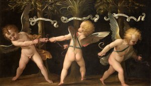 Allegori med bevingede keruber, ca. 1635.