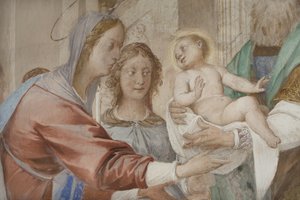 Detalje fra Præsentation af Jesus i templet af Isidoro Bianchi