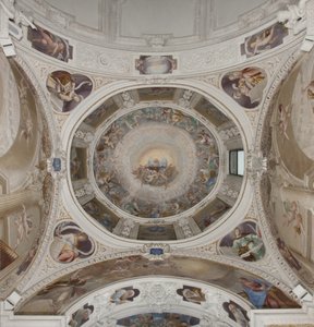 Paradise with Eternal Fader, ca. 1623-34 (fresco) (detalje af 3496185) af Isidoro Bianchi