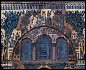 Umayyad-moskeen, også kendt som den store moske i Damaskus (Fotografi)