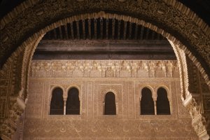 Udsigt over paladset fra terrassen de Mexuar (se også 249979) af Islamic School