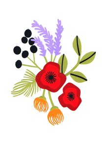 Poppies, 2015 (klippet papir)