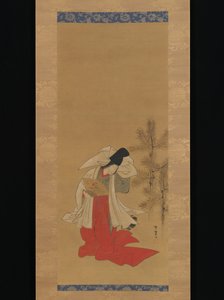 Kurtisane-danserinde (Shirabyōshi) til nytår af Isoda Koryusai