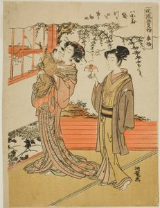 The Day of Starting (Kotohajime), fra serien "The Fashionable Five Days of Starting (Furyu go kotohajime)" af Isoda Koryusai