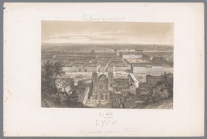 Zicht op Lyon en de katedraal fra Fourvière Lyons. Generelt billede taget fra Fourvières Hedendaags Frankrijk (serietitel) Frankrig i dag (serietitel)