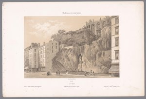 Udsigt over statuen af ​​Johannes Kleberger i Lyon Lyons. L