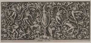Ornament med Dance of the Lovers af Israhel van Meckenem