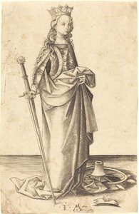 Sankt Catherine af Israhel van Meckenem