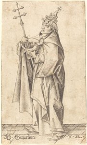 Sankt Cornelius, ca. 1470. af Israhel van Meckenem