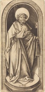 Sankt Peter, ca. 14901503. af Israhel van Meckenem
