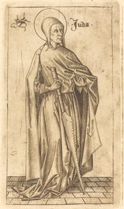 Sankt Simon Zelotes eller Sankt Judas Thaddeus, ca. 14701480. af Israhel van Meckenem