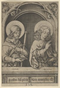 St. James the Greater og St. John, fra The Apostles. af Israhel van Meckenem