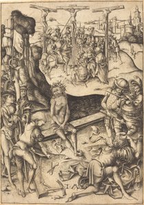 Korsfæstelsen, ca. 1480. af Israhel van Meckenem