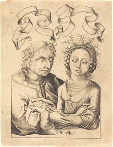 Den tåbelige gamle mand og den unge pige, ca. 14801490.