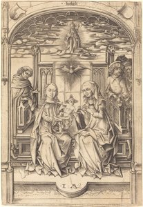 Den hellige familie, ca. 14751480. af Israhel van Meckenem
