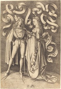 Ridderen og Fruen, ca. 14951503. af Israhel van Meckenem