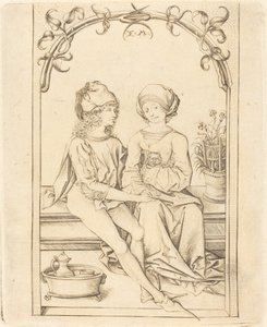 De elskende, ca. 1490. af Israhel van Meckenem