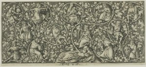 Ornament med Jesses træ af Israhel van Meckenem the younger