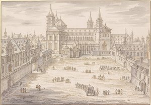 Speyer-katedralen og bispepaladset. 1621 af Israël Silvestre