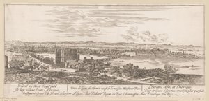 Udsigt over Lyon fra hr. Pions hus Veue de Lyon du Chemin neuf de la maison Monsieur Pion (titel på objektet)