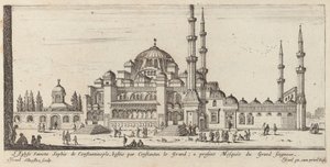 Sankt Sophia-kirken i Konstantinopel, bygget af Konstantin den Store; nu den store Herrens moske af Israël Silvestre