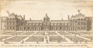 Dronning Catherine de Medicis palads af Israël Silvestre