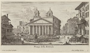 Piazza della Rotonda af Israël Silvestre