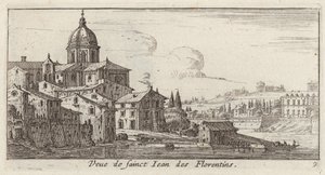 Udsigt over Sankt Johannes af Florentinerne af Israël Silvestre