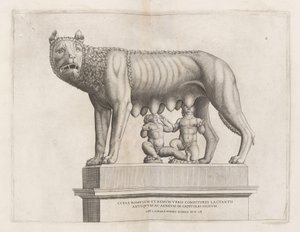 Capitoline Wolf med Romulus og Remus