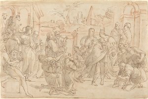Josef og hans bror i Egypten [verso]