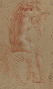 Nøgen kvindelig figur [verso]
