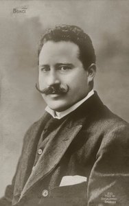 Alessandro Bonci, italiensk operasanger (s/h-foto) af Italian Photographer