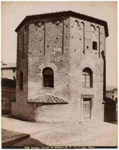 Baptistery of Neon eller Orthodox Baptistery, Ravenna, Emilia-Romagna, Italien, fotografi af Pietro Poppi, Bologna, ca 1900 af Italian Photographer