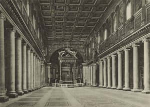 Basilikaen S Maria Maggiore, indeni af Italian Photographer